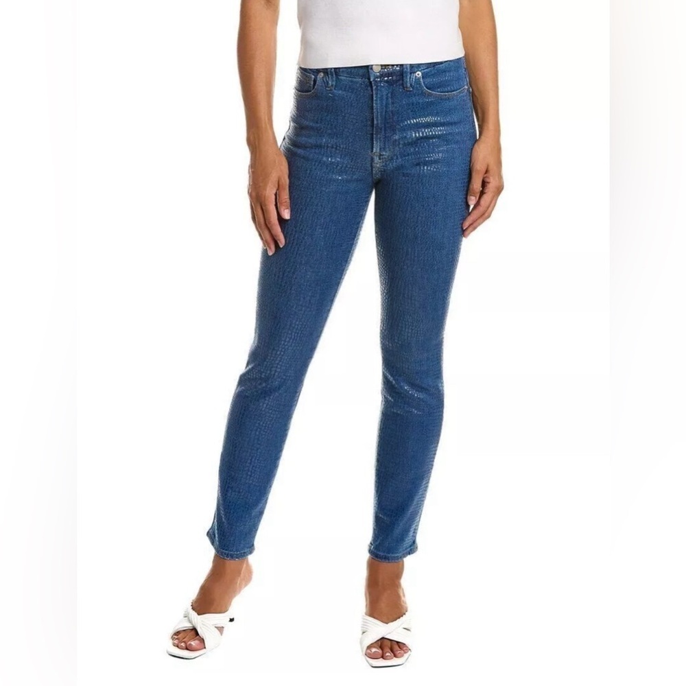 Good American Indigo Snake Skin Straight Jeans | 2/26